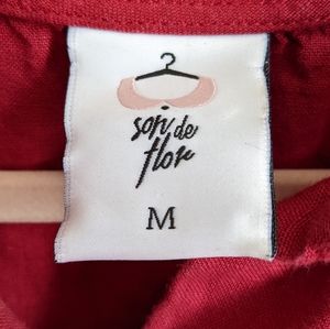 Son de Flor classic dress in Red Poppy